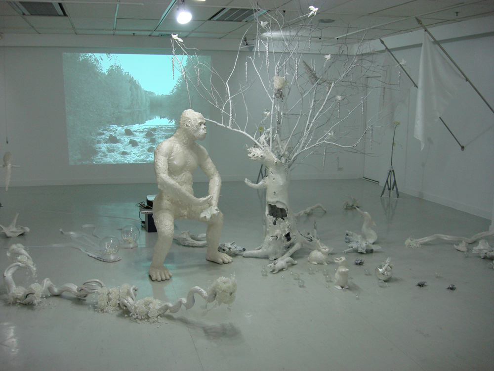 Installation view of Wishes, Lies, Dreams by Sarawut Chutiwongpeti