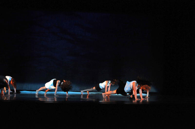 Image from performance of Sangre (Blood) by Olga Barrios